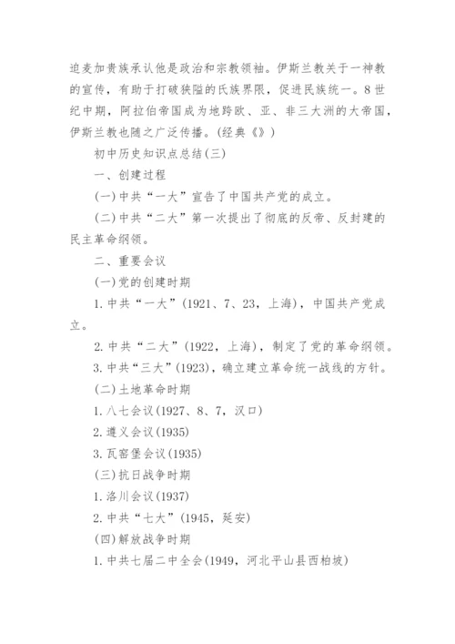 初中历史知识点总结.docx