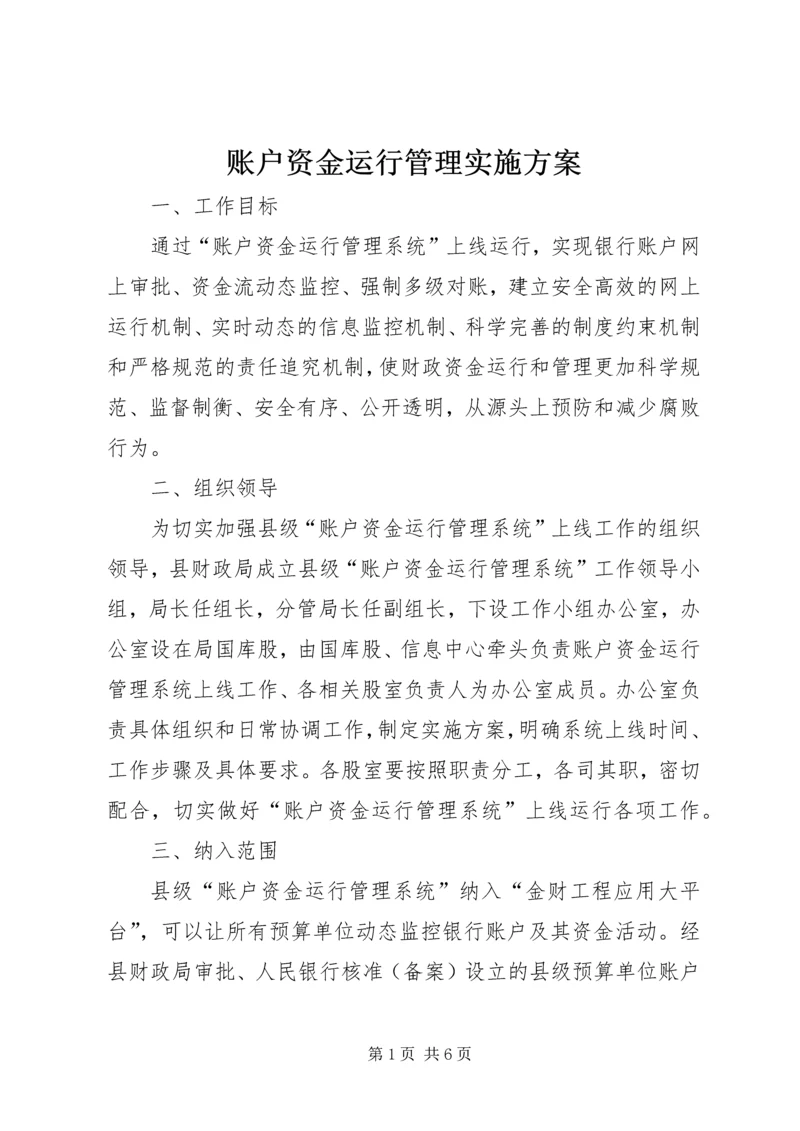 账户资金运行管理实施方案.docx