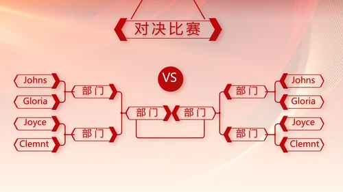红色喜庆公司10周年庆ppt模板活动策划方案