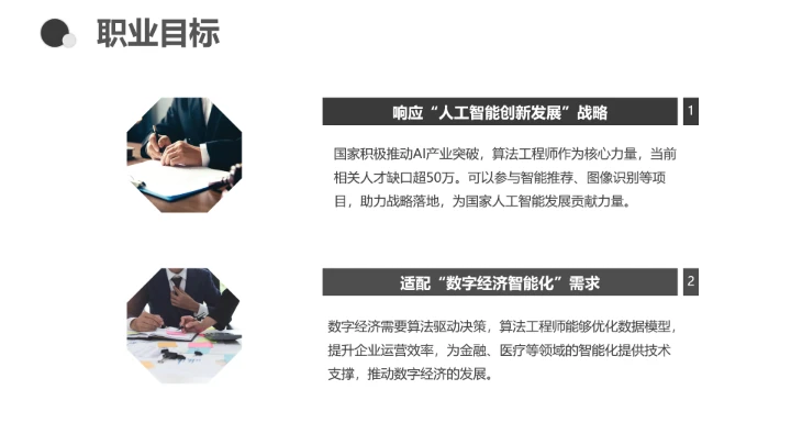 计算机科学与技术专业大学生职业生涯规划求职综合展示PPT模版
