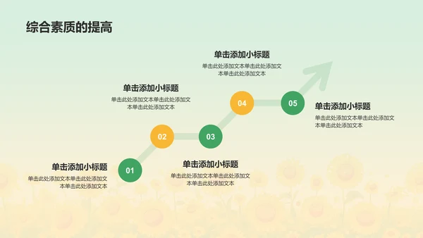 绿色手绘风小学家长会PPT模板