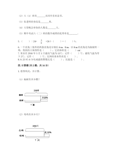 赣州市兴国县六年级下册数学期末测试卷精选答案.docx