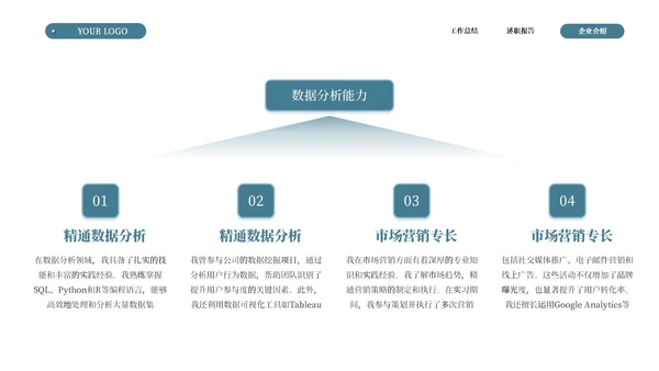 绿色商务简约述职竞聘通用ppt模板