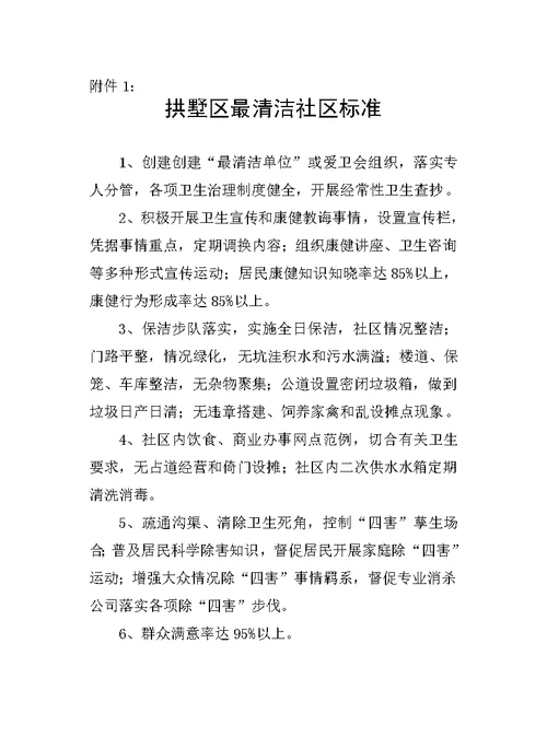 拱墅区打造最清洁城区工作领导小组文件