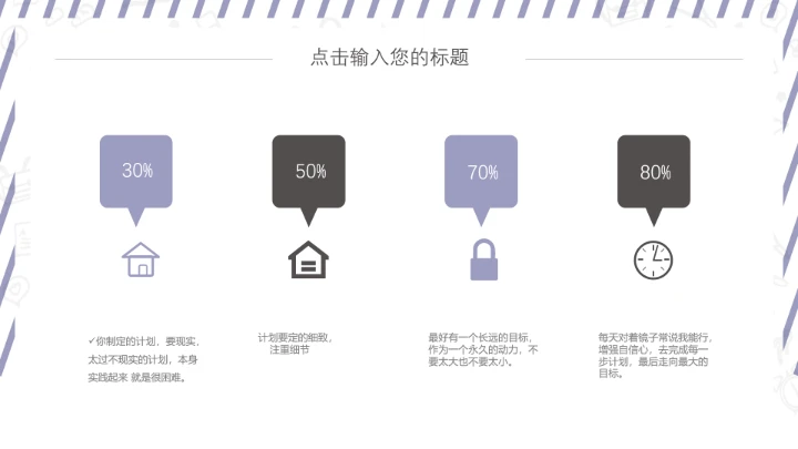 简约大学生职业生涯规划PPT模板