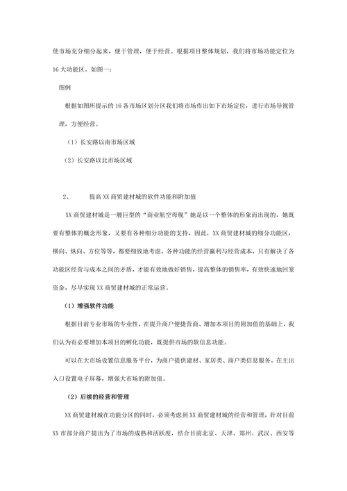 商贸建材城营销策划范本