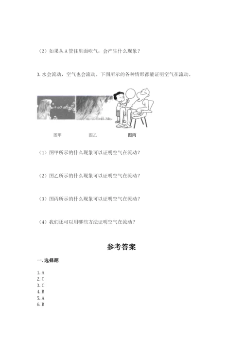 教科版小学三年级上册科学期末测试卷审定版.docx