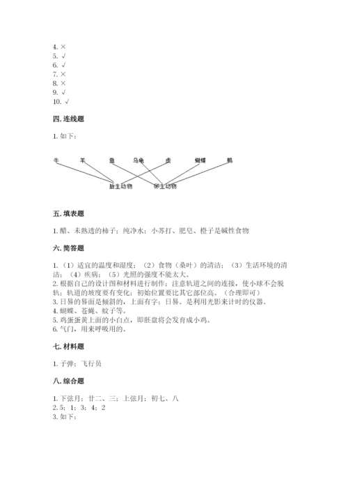 教科版小学科学三年级下册 期末测试卷精品【实用】.docx