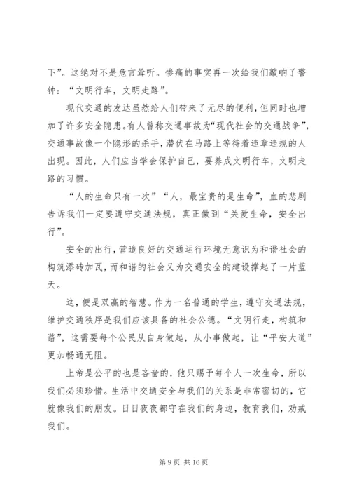 关爱生命,安全出行.docx