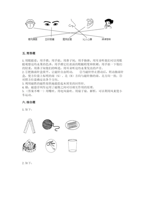 教科版二年级下册科学期末测试卷（精练）.docx