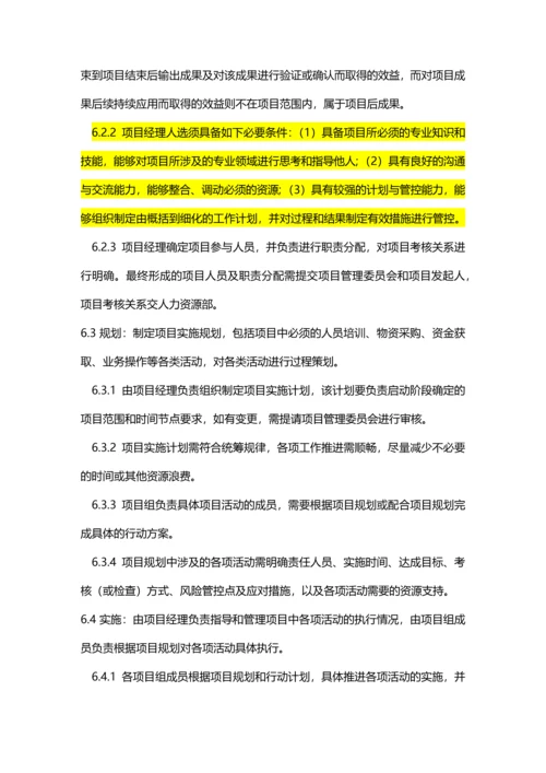 公司项目管理制度.docx