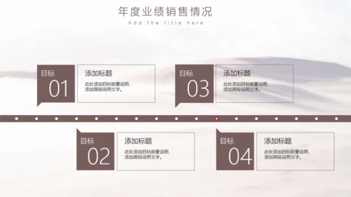 工作年度述职汇报大沙漠通用PPT模板