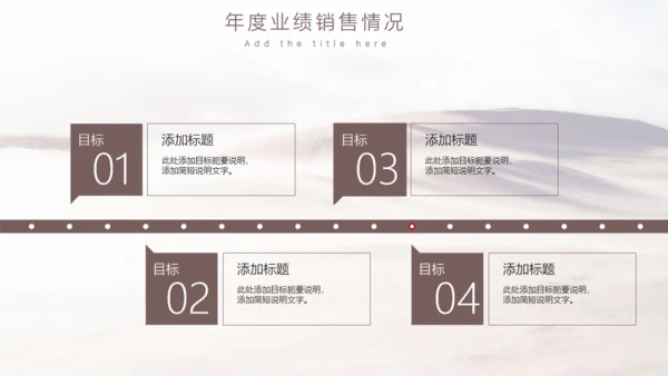 工作年度述职汇报大沙漠通用PPT模板