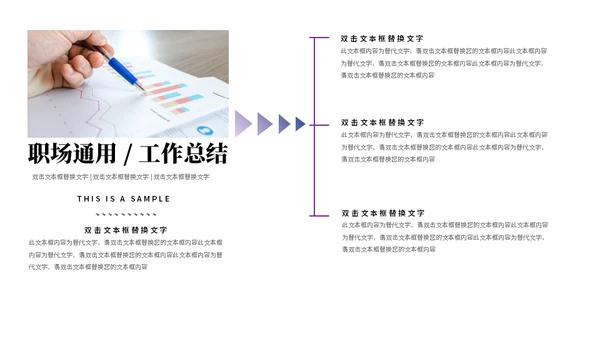 暗夜紫职场通用工作总结PPT模板