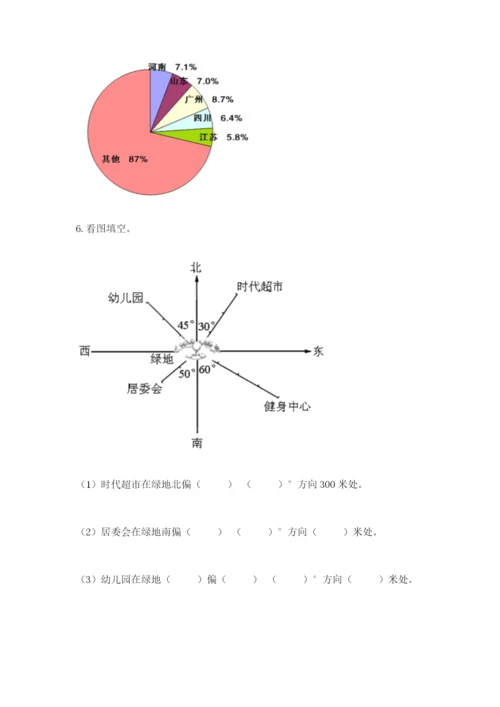 小学六年级上册数学期末测试卷附完整答案（全国通用）.docx