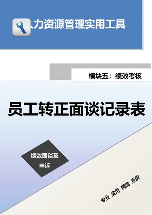 员工转正面谈记录表.docx