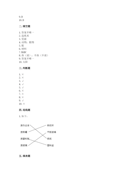 教科版科学二年级上册期末测试卷精品（全国通用）.docx