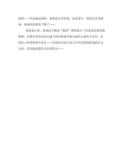 谈网络游戏作文800字