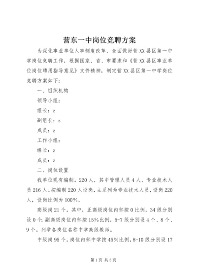 营东一中岗位竞聘方案.docx