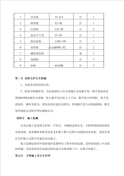 边坡专项施工方案挂网喷浆法