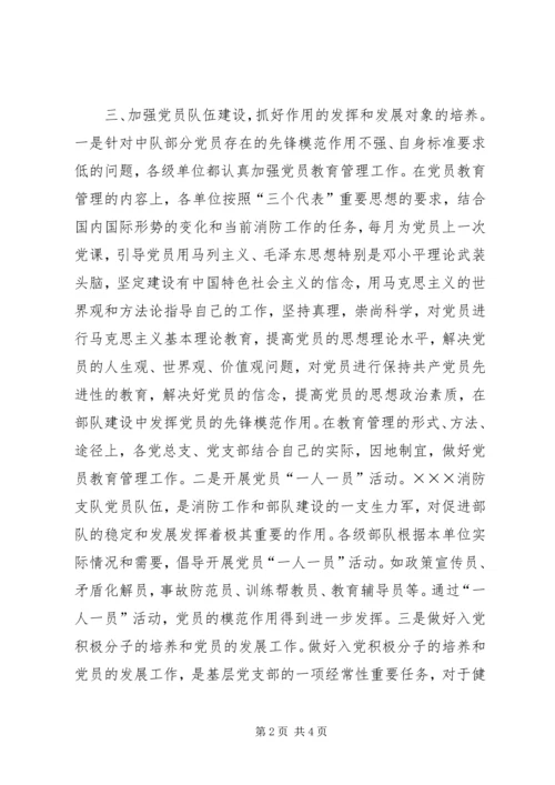 消防支队党建工作经验汇报 (6).docx