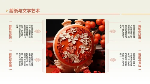 绿色中国风非遗剪纸艺术PPT模板