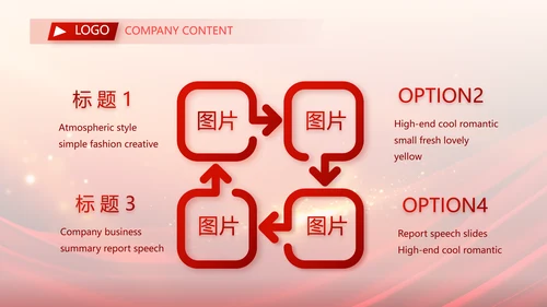 红色大气业务启动大会战略合作策划PPT模板