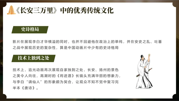 长安三万里通用PPT模板
