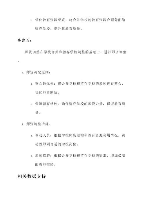 教育区划调整学校合并方案