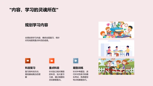 中考战术指南PPT模板
