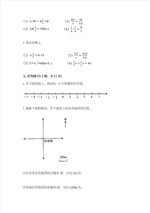 苏教版数学六年级下册期末综合素养提升题各地真题