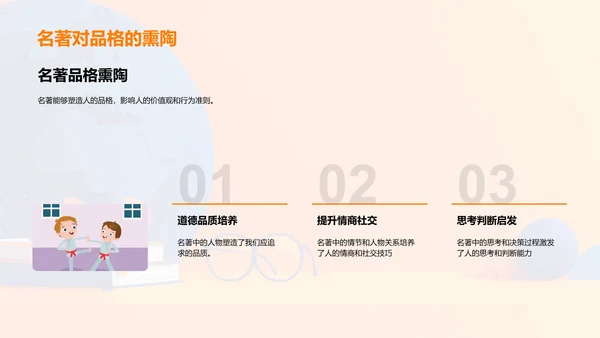 名著阅读提升素养PPT模板