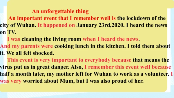 Unit 5 Section B 3a-3c Writing 课件（人教八下Unit5 What w