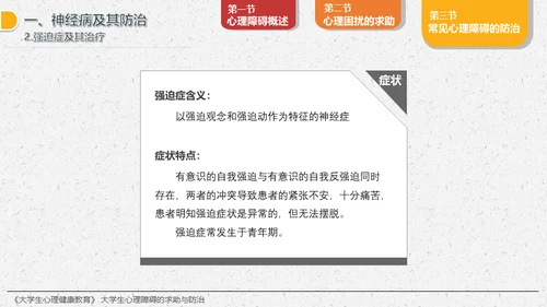 大学生心理障碍求助与防治通用PPT模板