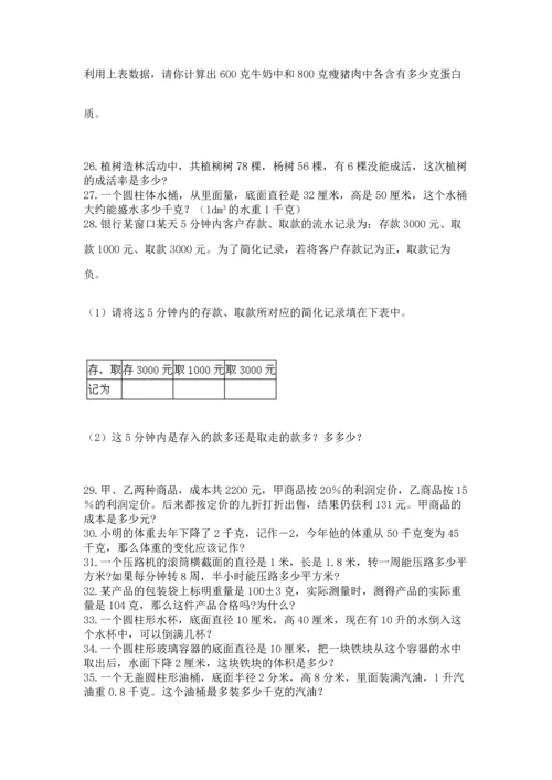 小升初数学应用题50道带答案.docx