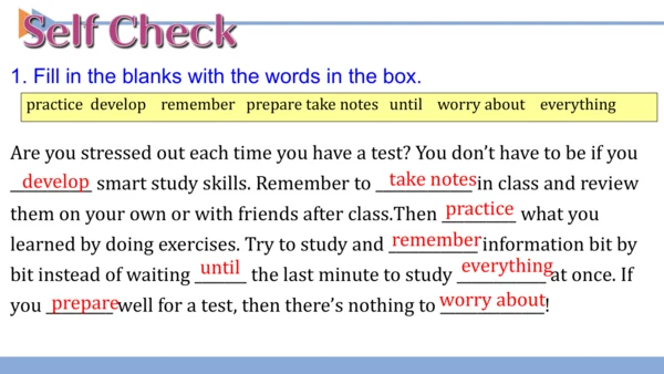 Unit1 SectionB 3a-self-check课件（人教九年级Unit 1 How can