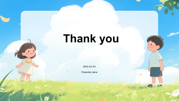 绿色插画风中小学生暑假安全指导PPT主题