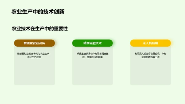 农业技术创新与应用