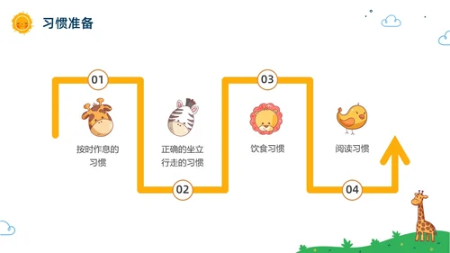 彩色水彩卡通幼儿园家长会PPT