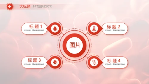 红色医疗红细胞血小板血液检测PPT
