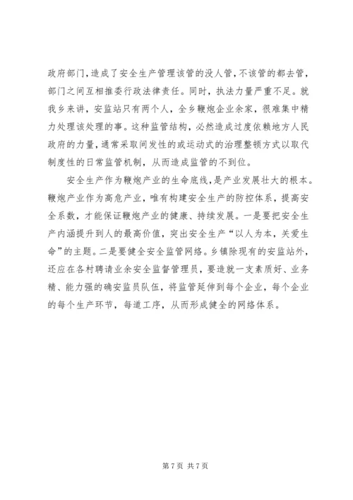 加强鞭炮专业化生产的思考.docx