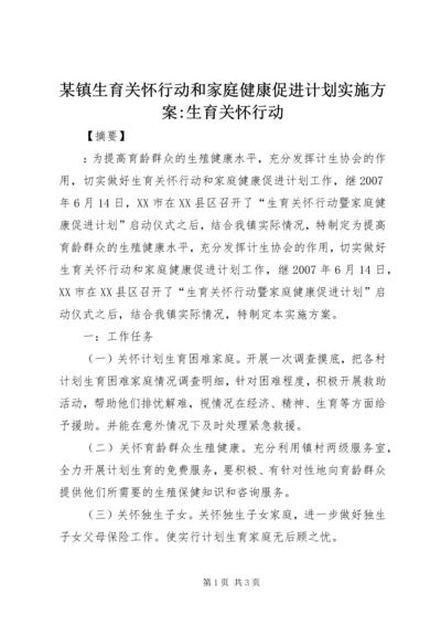 某镇生育关怀行动和家庭健康促进计划实施方案-生育关怀行动.docx