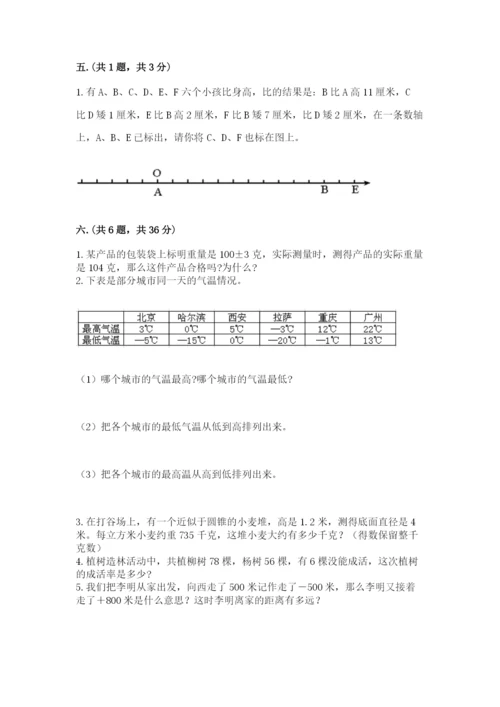 青岛版六年级数学下学期期末测试题附完整答案【网校专用】.docx