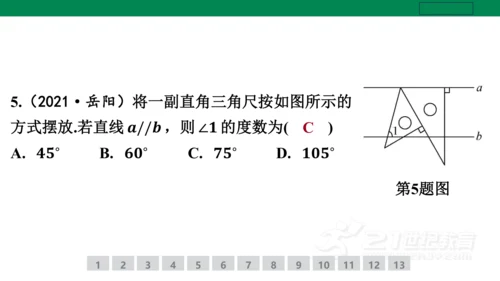 第五章 相交线与平行线 小专题2 平行线的性质与判定的综合运用 课件(共20张PPT)