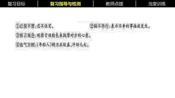 七年级下册语文复习专题二：字词梳理 课件（含截屏）