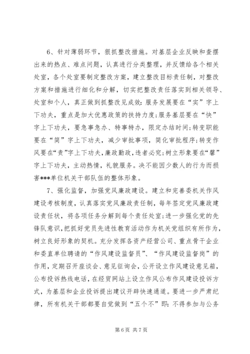 机关作风建设的整改工作计划.docx