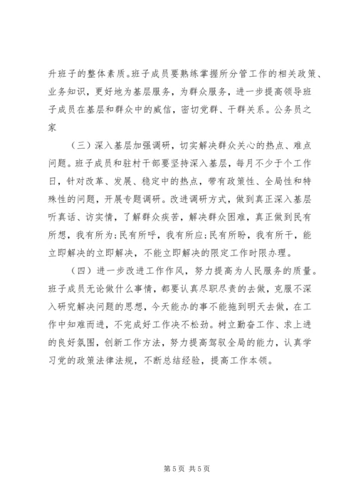 十二月干部创优民主生活会讲话.docx