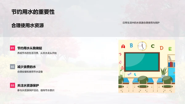 环保生活实践教育PPT模板