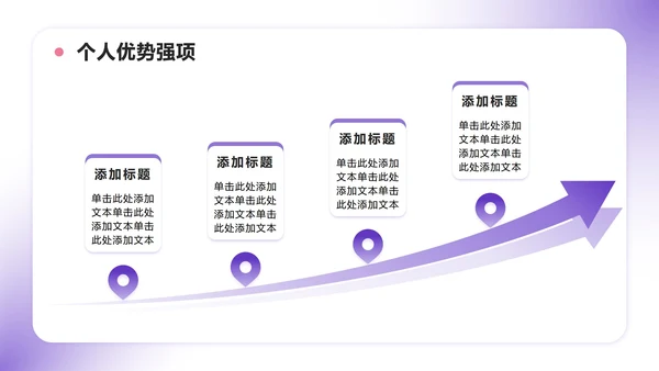 紫色小清新风班委学委竞选自我介绍PPT模板