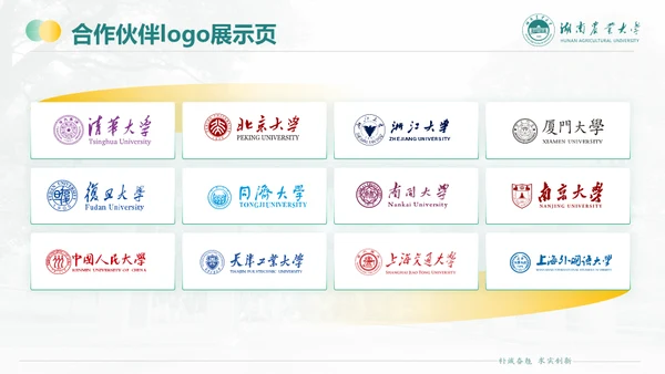 湖南农业大学毕业课题答辩通用PPT模板